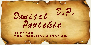 Danijel Pavlekić vizit kartica